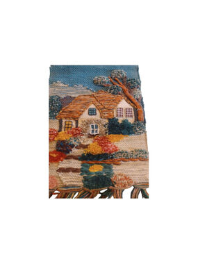 Scenic Cottage wall hanging tree and sky